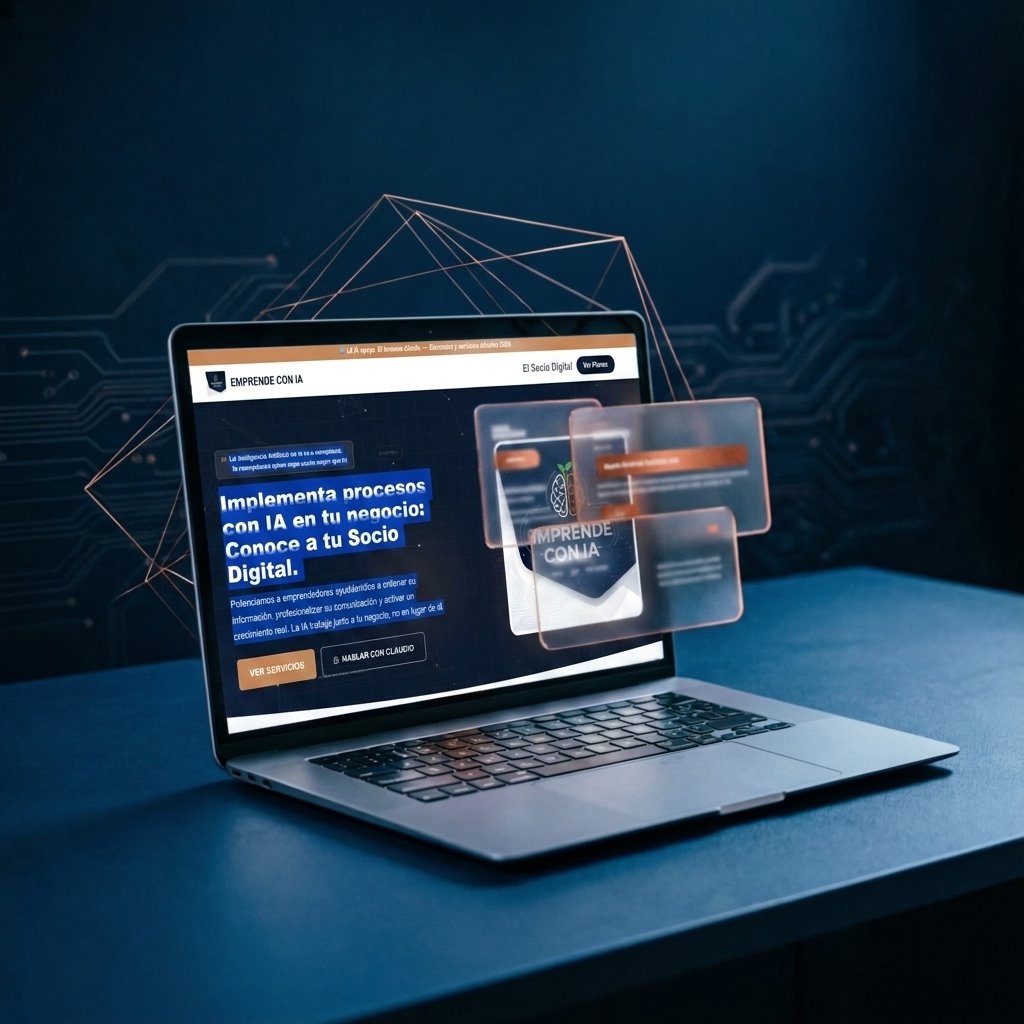 Sitio web profesional creado con IA